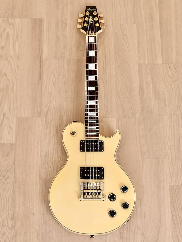 1990 Aria Pro II PE-Deluxe KV Vintage Electric Guitar Ivory w/ USA Kahler  2220B, Japan | Reverb