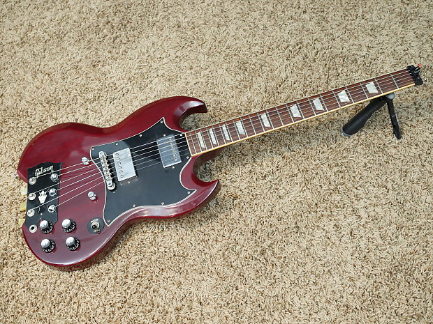 Video 1993 Gibson Headless SG Standard Red Reverb 43 OFF