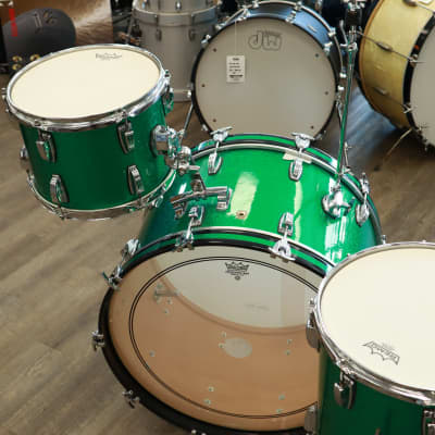 Ludwig Legacy Maple 4-PC Shell Pack 12/14/16/24 (Green Sparkle) image 5