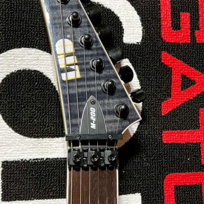ESP LTD M-200FM Electric Guitar - See Thru Black image 3
