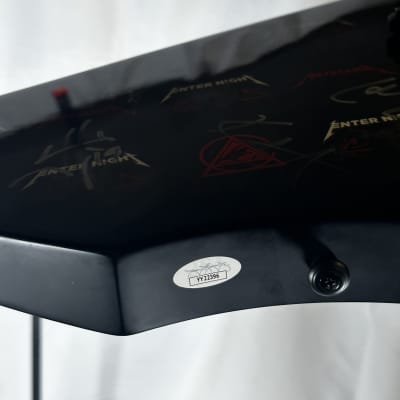 METALLICA SIGNED FULL BAND ESP LTD Snakebyte James Hetfield Signature 2011 - Present - Black Satin image 5
