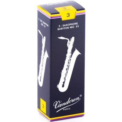 Vandoren Traditional Baritone Saxophone Reeds - #3 5 Box image 2