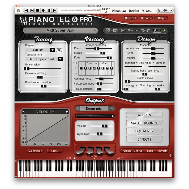 Pianoteq Electric Pianos Virtual Instrument Reverb