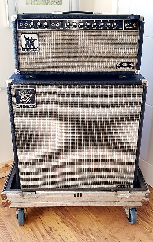 Guitar Valve Amp Head & Matching 4x12 Cab 1970s Music Man Reverb