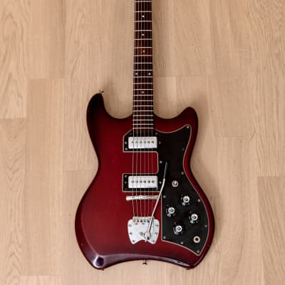 1965 Guild S-100 Polara Vintage Electric Guitar Cherry Red image 2