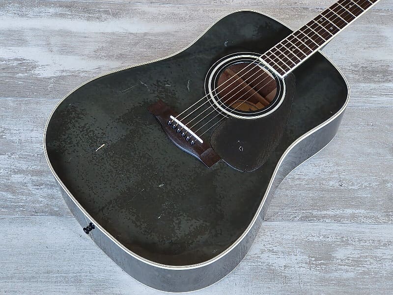 1990's Yamaha DW-4BL Acoustic Guitar (Black)