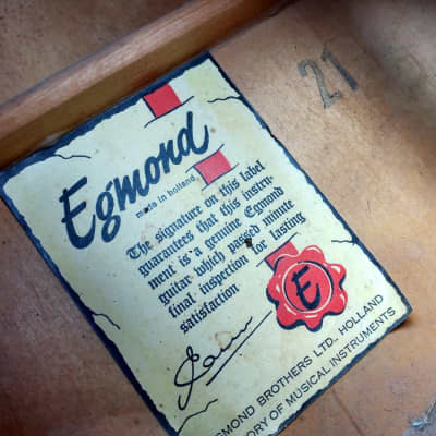 Vintage 1960's Egmond 12 String Acoustic Guitar - Early Model! image 4