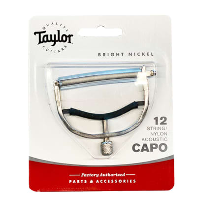 Taylor Guitars U-Shape 12-String and Nylon Guitar Capo in Bright Nickel for sale
