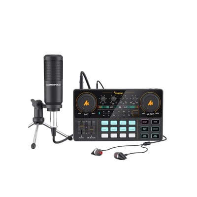 Maono Maonocaster Lite AU-AM200 S1 podcaster mixer and microphone image 6