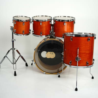 Mapex 5-Piece M-Series Drum Kit in Transparent Orange Lacquer image 4