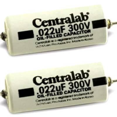 Capacitors: Set of 2 Centralab  Oil Filled Tone Capacitors .022uf image 1