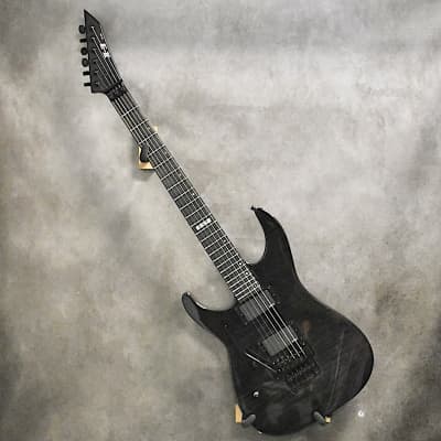 ESP Left Handed E-II M-II FM See Thru Black Flame Maple Top | Reverb