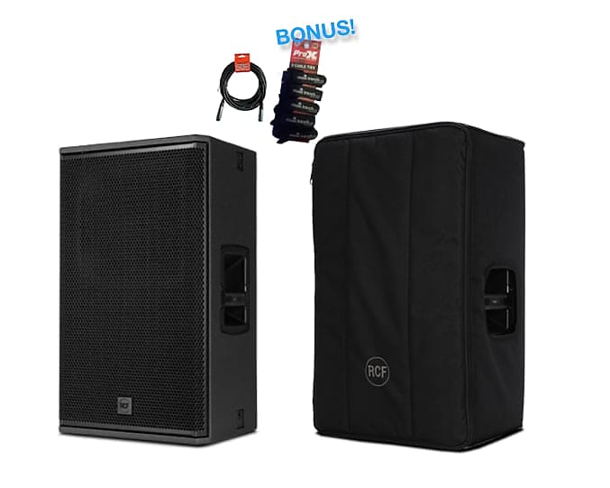 RCF NX 932 A PROFESSIONAL ACTIVE SPEAKER w/ COVER + XLR Reverb