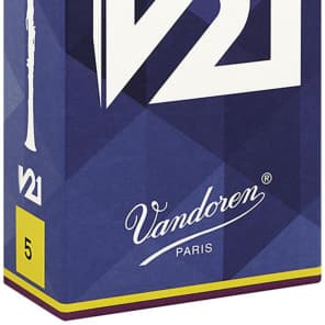 Vandoren CR805 V21 Series Bb Clarinet Reeds - Strength 5 (Box of 10)