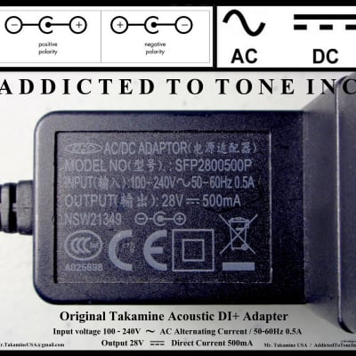 Takamine Acoustic DI+ Box Original Power Adapter image 8