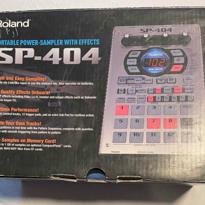 Roland SP-404 Sampler  Black w/extra  Silver faceplate! image 1