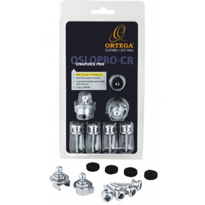 ORTEGA OSLOPRO-CR Strap Lock inkl. 2 Schrauben/Pin-Paar, chrome for sale