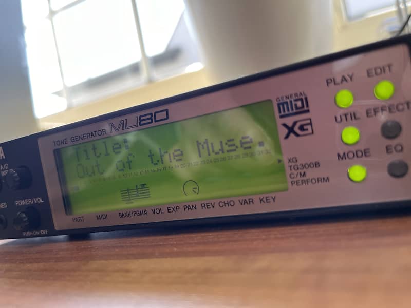 Yamaha MU80 XG MIDI Sound Module | Reverb
