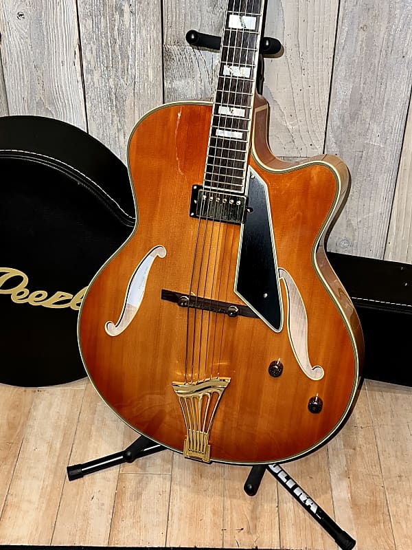 Stunning Peerless Monarch 17 Archtop Jazz Guitar Tangerine
