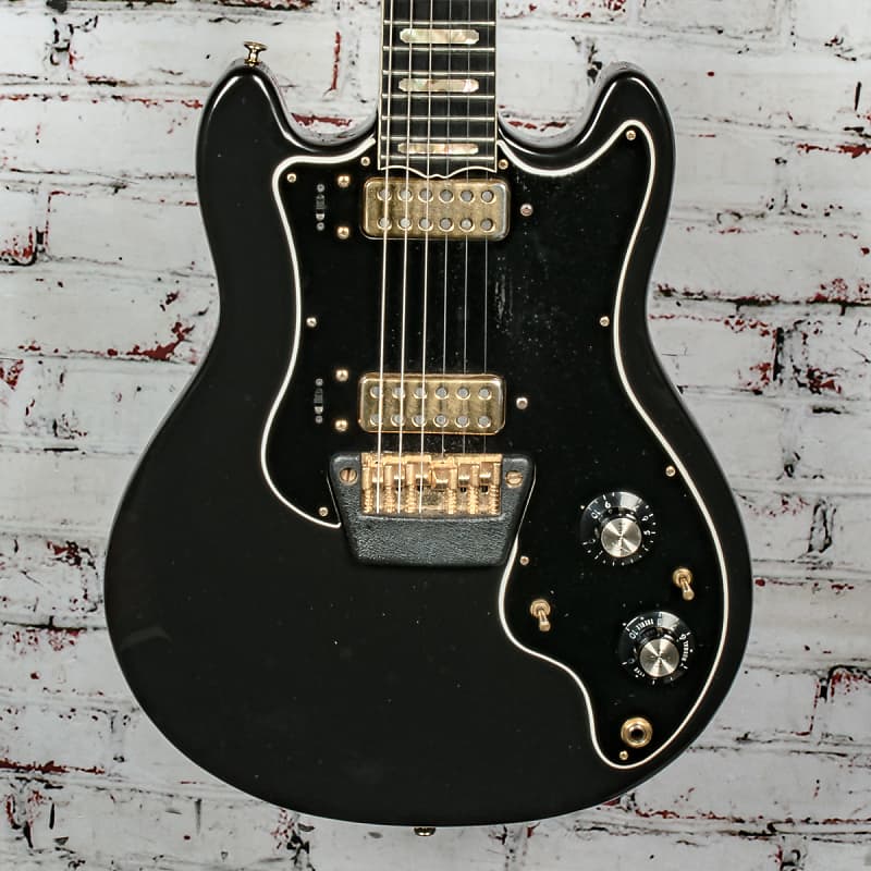 Ovation Vintage 1970's Preacher Deluxe Electric Guitar, Black w/ Original Case x2710 (USED) image 1