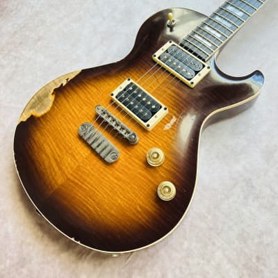 Dean USA Leslie West Signature Tattered N Torn Relic 2021 - Trans Brazilia Burst image 10