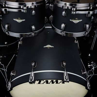 Tama MAT1007U-FBK Starclassic Maple Lacquer Rack Tom 10" x 7" - Flat Black/Smoked Black Nickel HW image 4