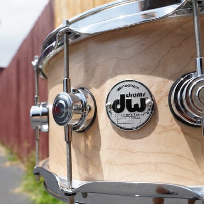 DW USA Collectors Series | Natural Satin Oil Finish | 6.5 x 14" SOLID 1pc. Maple shell Snare  (2022) image 3