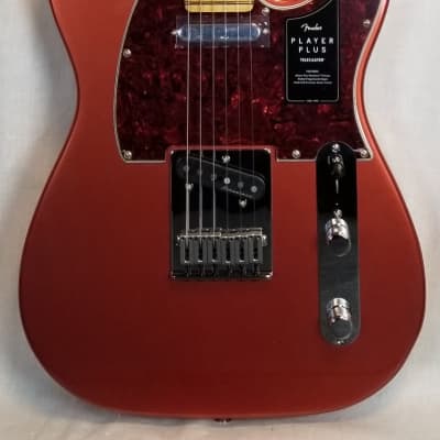 Fender Player Plus Telecaster, Maple Fingerboard, Aged Candy Apple Red W/Deluxe Gig Bag image 6