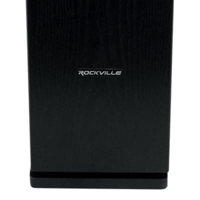 (1) Rockville RockTower 68B Black Home Audio Tower Speakers Passive 8 Ohm image 6