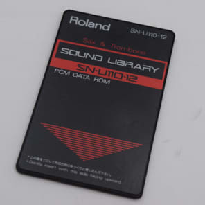 Roland SN-U110-12 - PCM Data Rom - Sound Library "Sax & Trombone" image 1