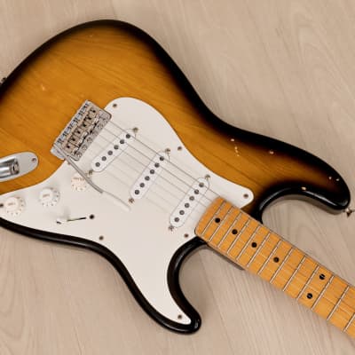 2015 Fender Custom Shop 1957 Stratocaster Partscaster Sunburst w/ Fat 50s, Case image 8
