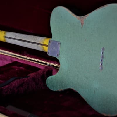 American Fender Telecaster Custom  Heavy Relic Green Sparkle image 5