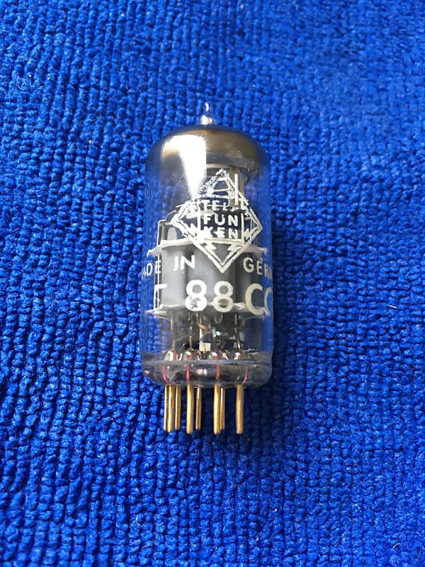 Telefunken E88CC gold pin vacuum tube authentic made in Reverb