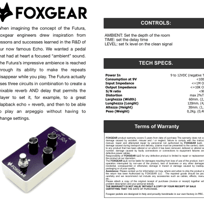 Foxgear Futura Delay/Reverb image 8