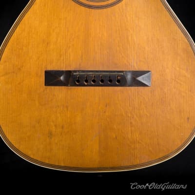 Vintage 1880s-1910s Lyon & Healy style American Parlor Guitar image 4