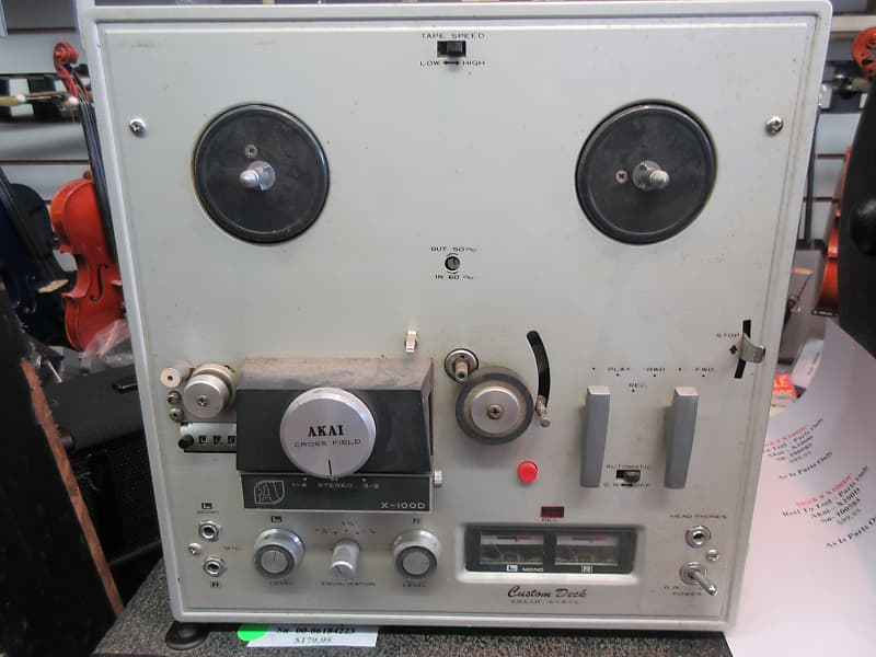Used Akai X-100D Reel to Reel Tape Recorder