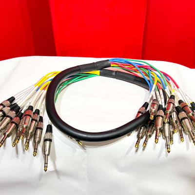 Seismic Audio 2 TRS 1/4" Snake Cables Patch Bay - 12, 8, Channels (LOT Deal) image 6