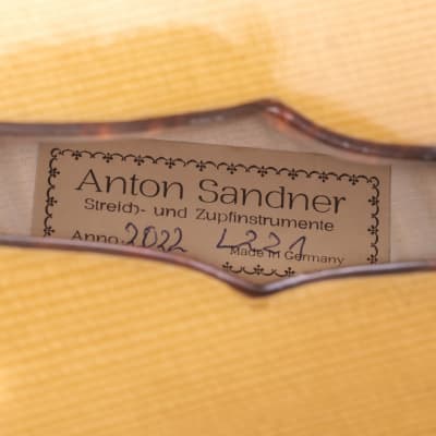 Anton Sandner Archtop Gitarre 2022 Nr.14 L221 image 10