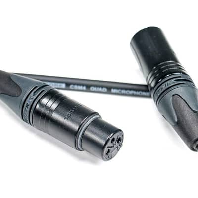 Elite Core Premium Studio-Grade Microphone Cable | Braided Shield, Quad Construction | Neutrik Connectors | Hand Soldered | 20' ft | CSM4-NN-20 image 3