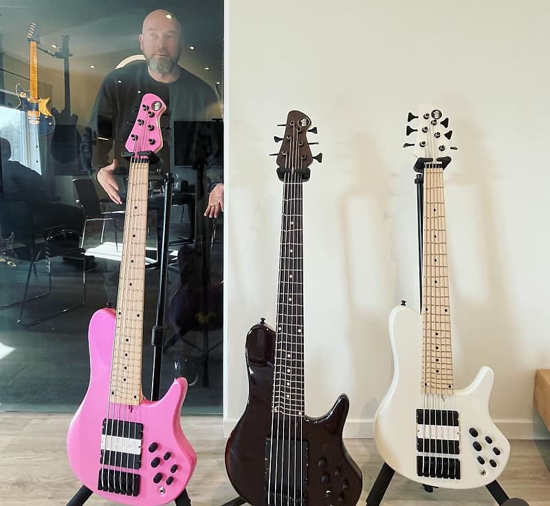 Mattisson Henrik Linder Series IV Temperament Frets Team Built 2024 -  Glossy Pink 33” Scale 6 Strings 17.5mm Spacing