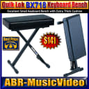 Quik-Lok BX-718 Adjustable Keyboard Bench