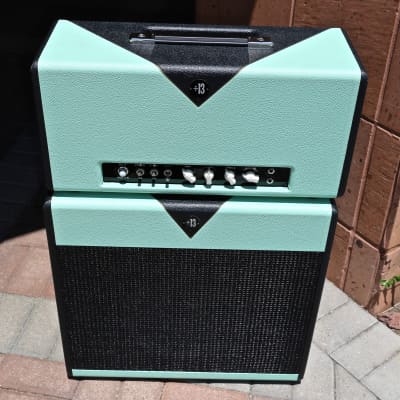 Divided by 13 CCC 9/15 Head and matching 1x12" Cabinet Pistachio/Black image 3