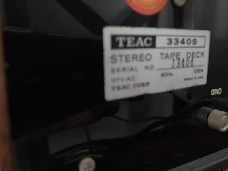 SEE VIDEO! TEAC 3340S 1/4 10.5 inch 4-Track 4-Channel Quad Reel to Reel  Tape Deck Recorder