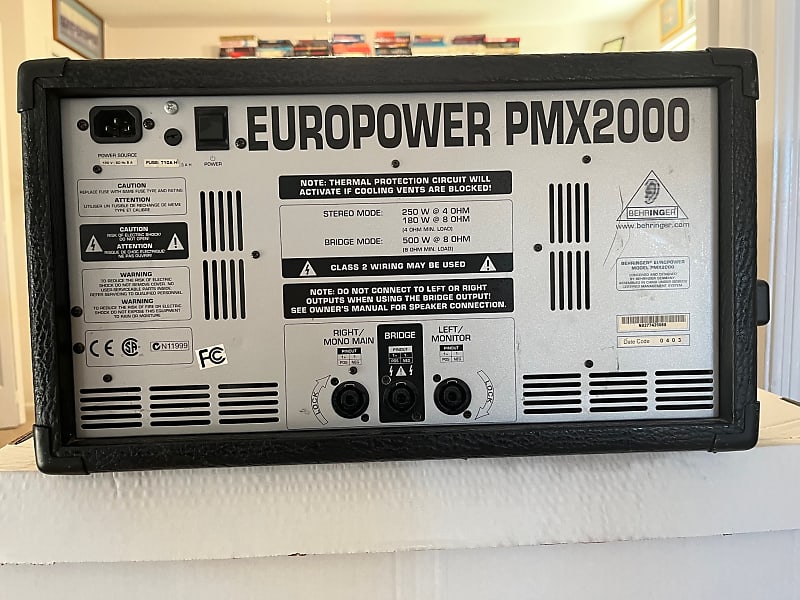 Behringer Europower PMX2000 PA Amp/Mixer | Reverb