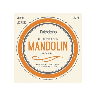 D'Addario EJM74 Mandolin Strings Set, Monel, Medium, 11-40 image 1