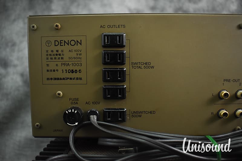 Denon PRA-1003 Pre & Denon POA-1003 Power Amplifiers in Denon PRA-1003 Pre & Denon POA-1003 Power Amplifiers in