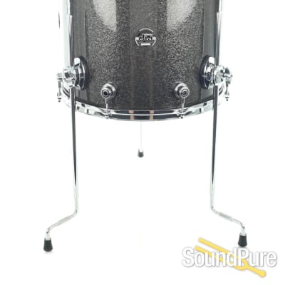 DW 3pc Performance Series Drum Set Pewter Sparkle 12/16/22 image 3