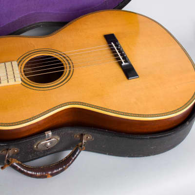 Weymann  Jimmie Rodgers Model 890 Flat Top Acoustic Guitar (1931), ser. #45673, original black hard shell case. image 14
