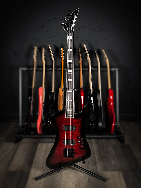 Jackson JS3Q Kelly Bird Bass - Transparent Red