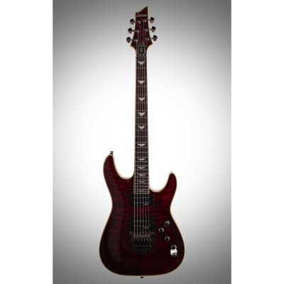 Schecter Omen Extreme 6 FR Electric Guitar with Floyd Rose, Black Cherry image 2